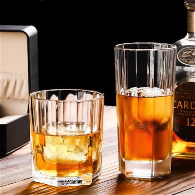 2pcs Sets Wine Glass Modern Glass Cup Party Cocktail Glass Water Bottle Classical Cup Bar Whiskey Glass Juice Cold Drink Mugs
