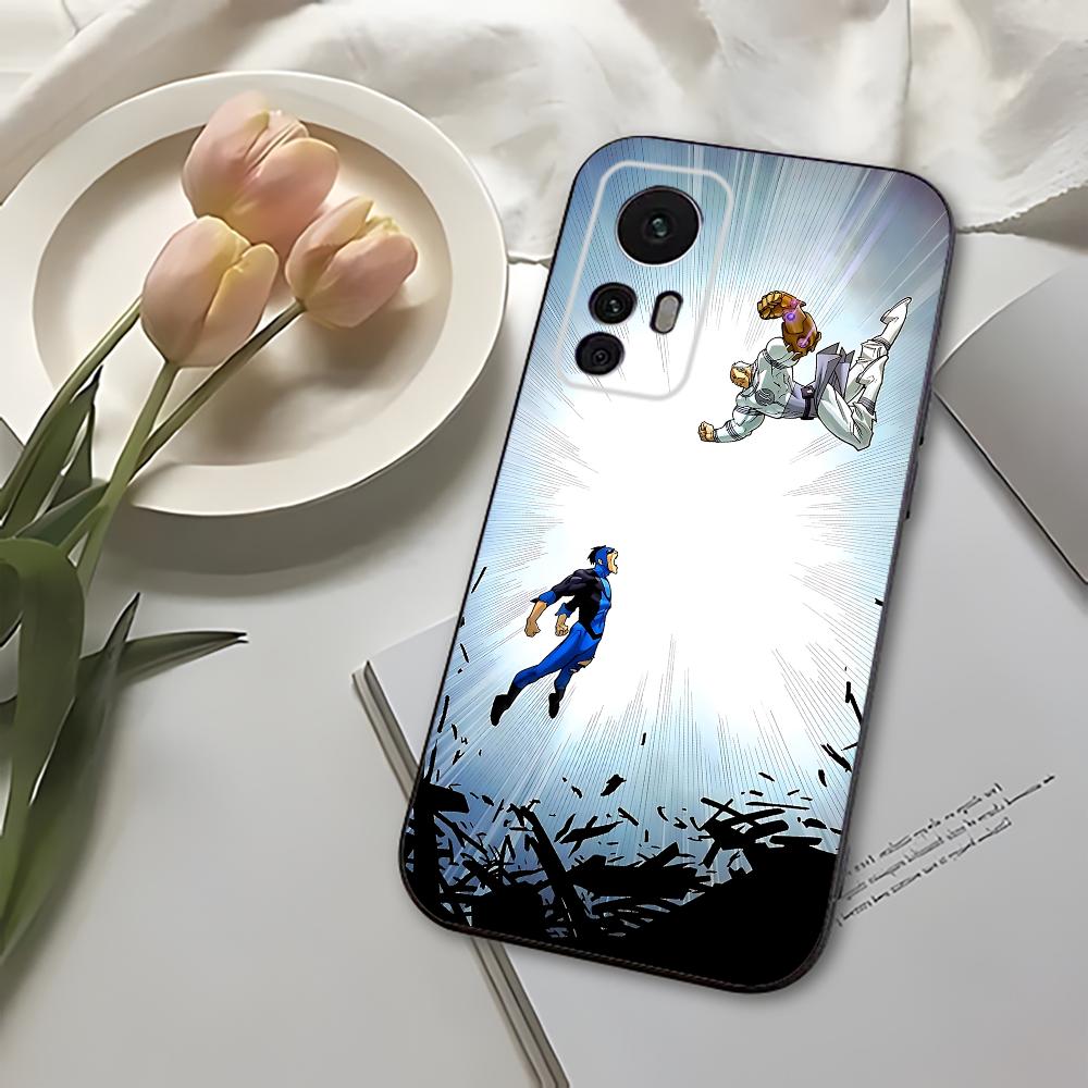 Cool I-InvincibleS Comic Phone Case For Xiaomi 11 Redmi Note 11 5G 8T 9A 9 10T Note8Pro Note9 12SUltra Black Case