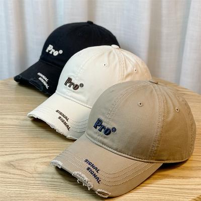 New Style Korean Version of Baseball Cap for Women Small Hard Top Showing Face Stylish Peaked Cap with Big Face and Wide Brim