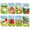 8pcs Ocean Theme Spiral Notebook Marine Life Pocket Memo Pad Portable Tear-Off Notepad Student School Office Supplies Stationery