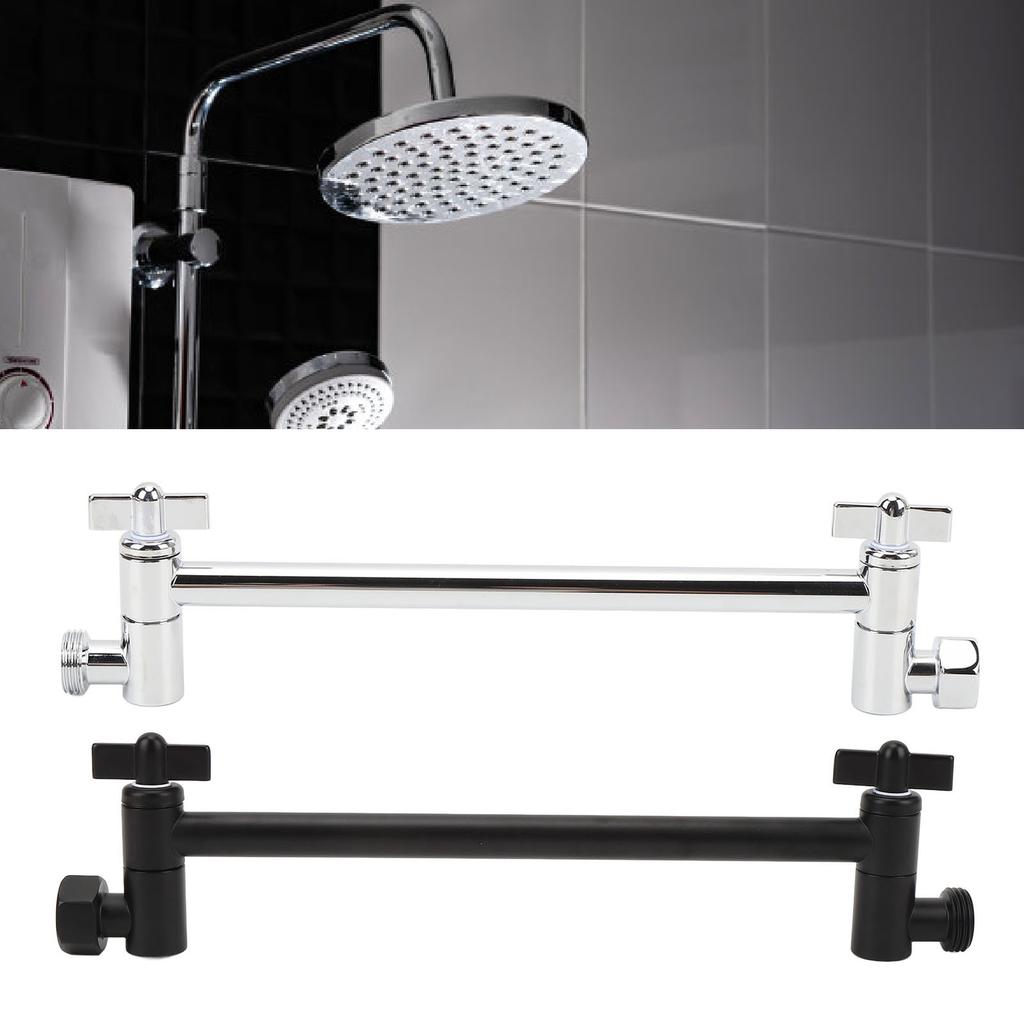 Shower Head Extension Arm Stainless Steel Adjustable Leakage Proof Shower Head Extender Bar for Home