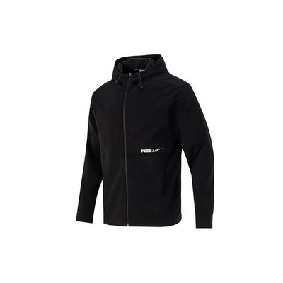 Logo Print Training Hooded Jacket Men Jacket Black 846533-01