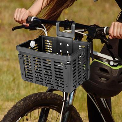Bike Basket Bike Pannier Quick Demolition Front Rear Lightweight Storage Basket Folding Cargo Rack for Dog Luggage Pet Road Bike