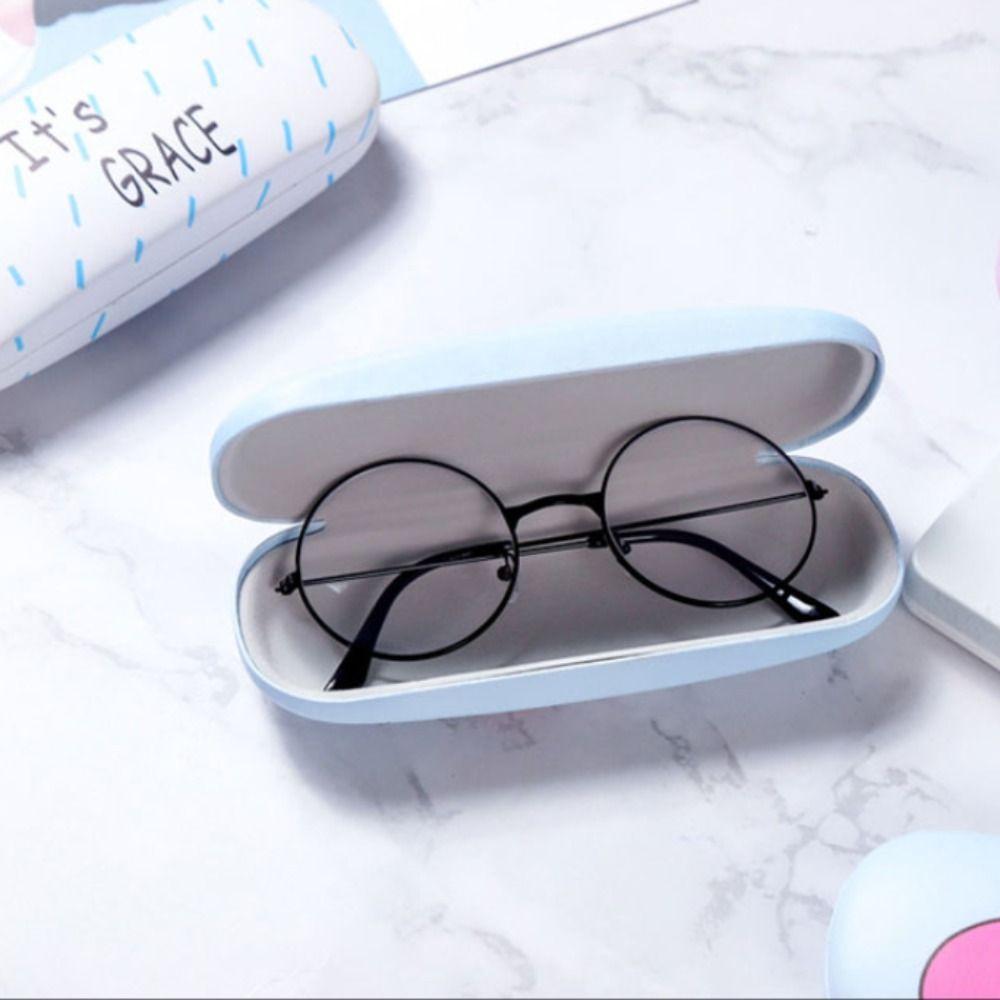 Cute Pattern Glasses Case Hard Leather Eyewear Protector Fashion Sunglasses Box  Women