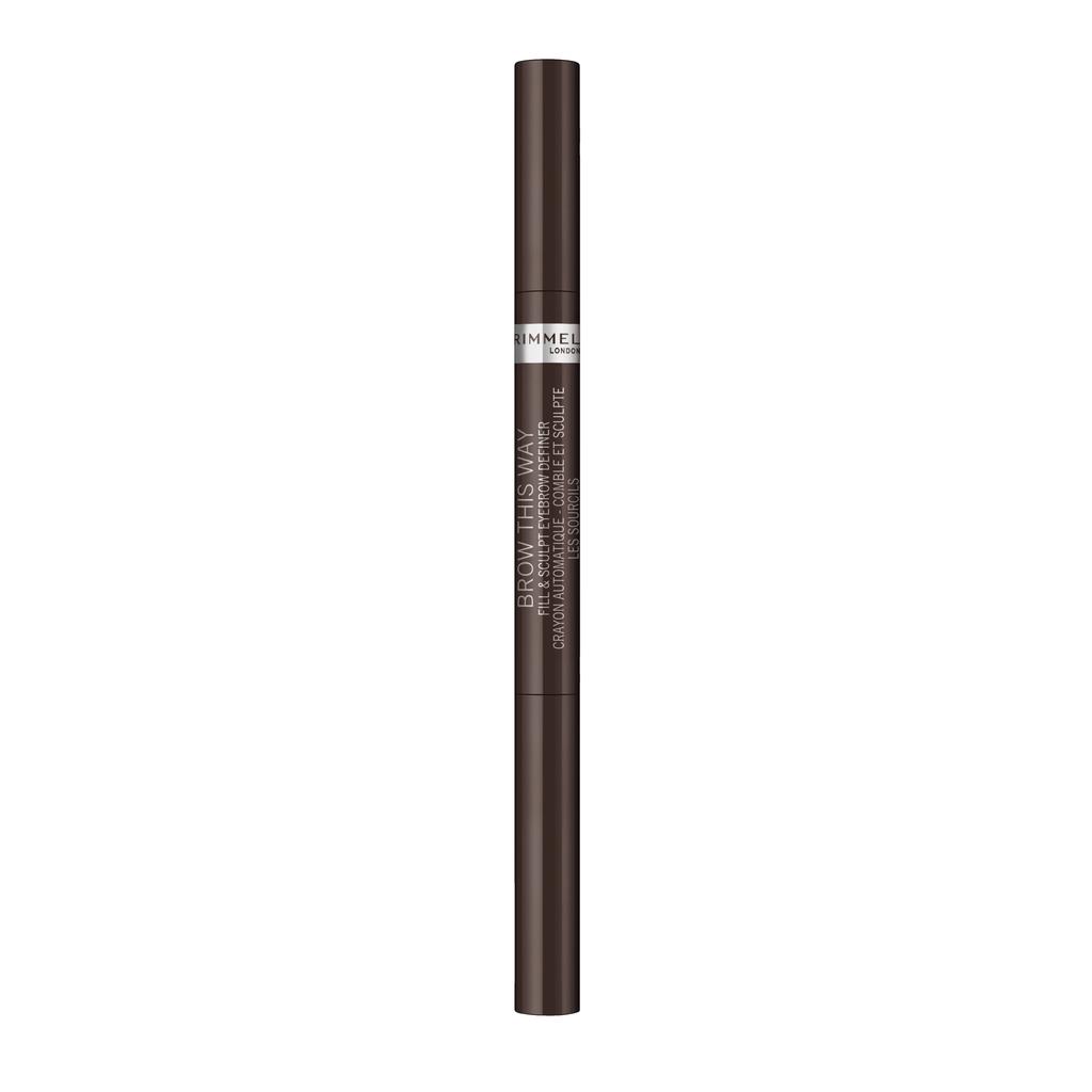 Rimmel Brow This Way 2In1 Eyebrow Pencil 003 Dark Brown
