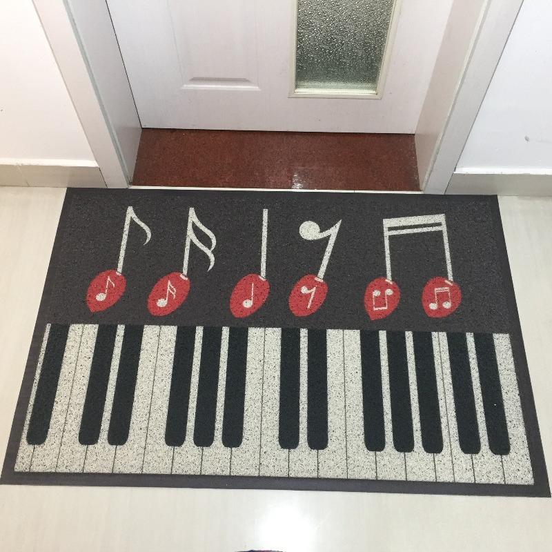 Entrance door carpet entry door floor mat silk ring foot mat