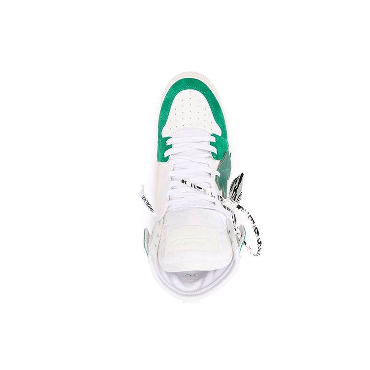 Off-White Vulc Sneaker High White Green Men Sneakers OMIA225F21LEA0010155