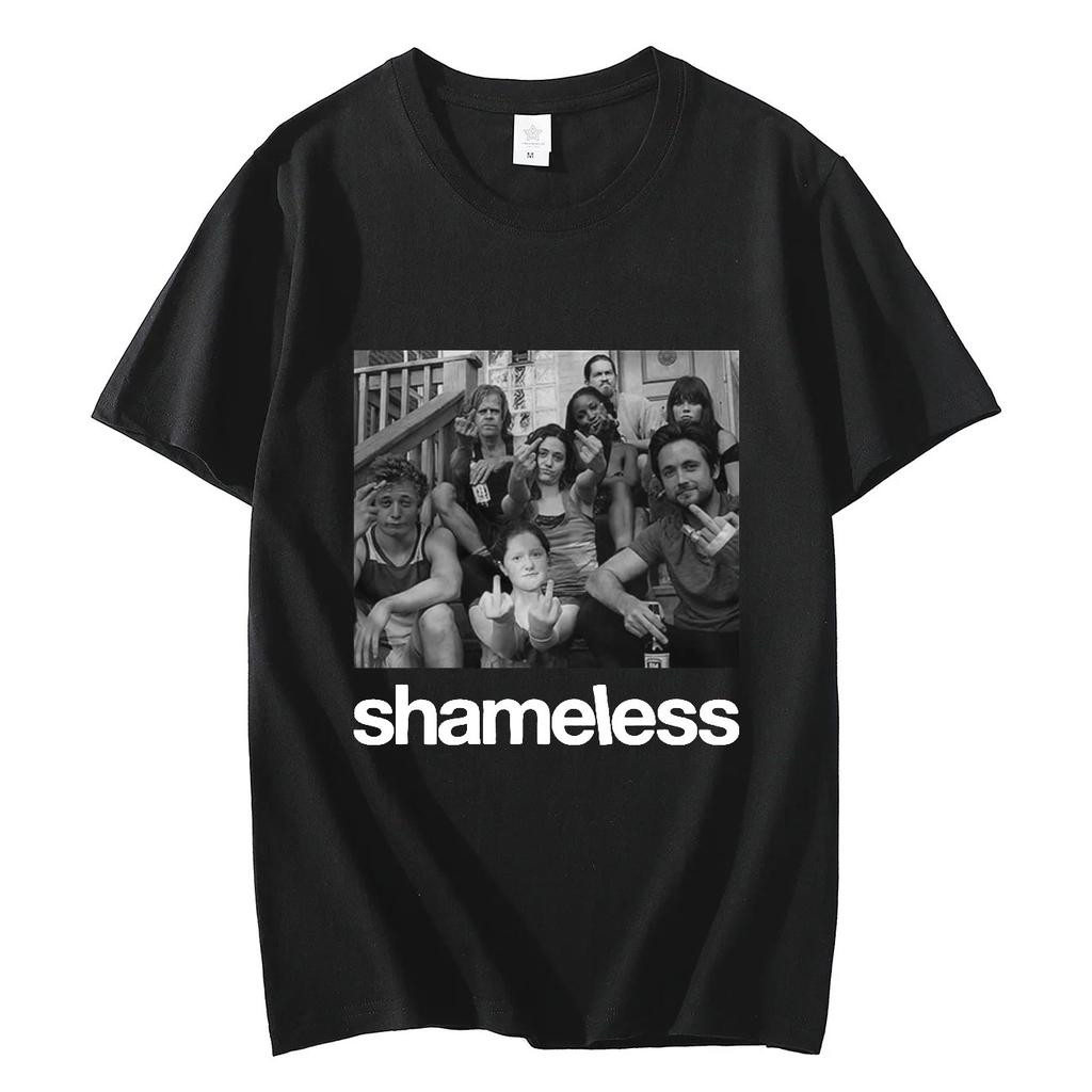 TV Play Shameless Graphic T Shirts Mens Womens Fashion Vintage Short Sleeve Tshirt Streetwear 100 Cotton Oversized Tshirts