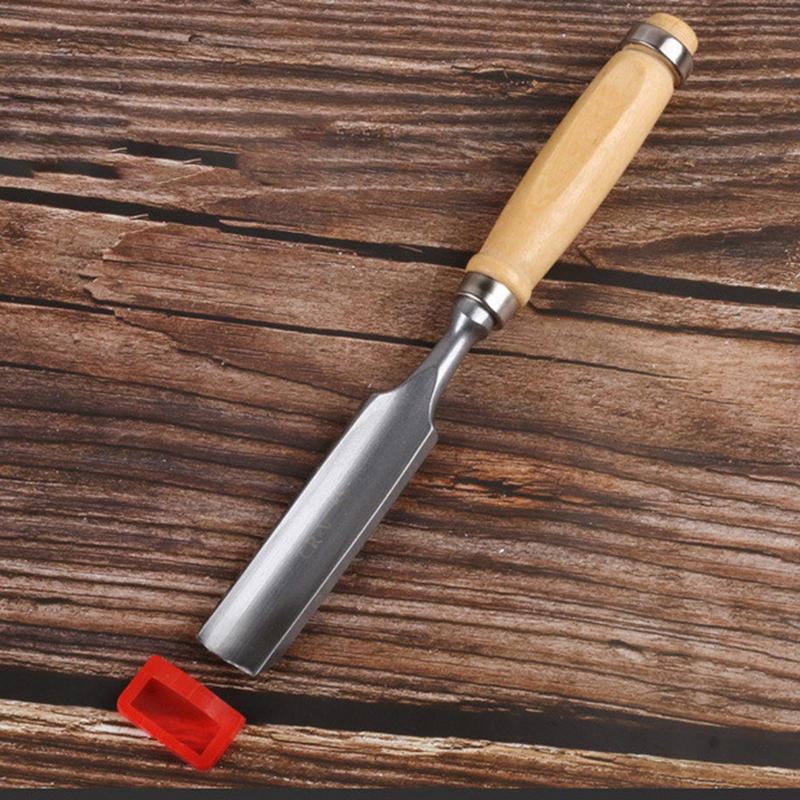 סט אזמלים חצי עגולים לעיבוד עץ 6/12/18/24 מ"מ, אזמלי גילוף מעץ, פלדת כרום-ונדיום, כלי נגרים