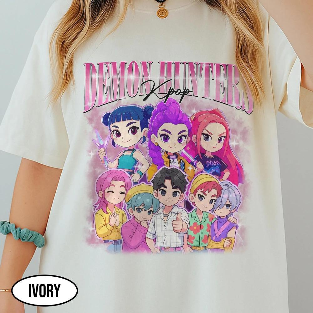 

Kpop Devil Hunter Boots Shirt Huntrix Saja Boys Shirt Huntrix Devil Hunter Shirt Kpop Devil Saja Boys Shirt T-shirt 6XL