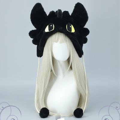 Cute Cartoon Dragon Ear Knitted Hat Cospay Fashionable Couple Knit Hat Autumn Winter Warm Comfortable Cap