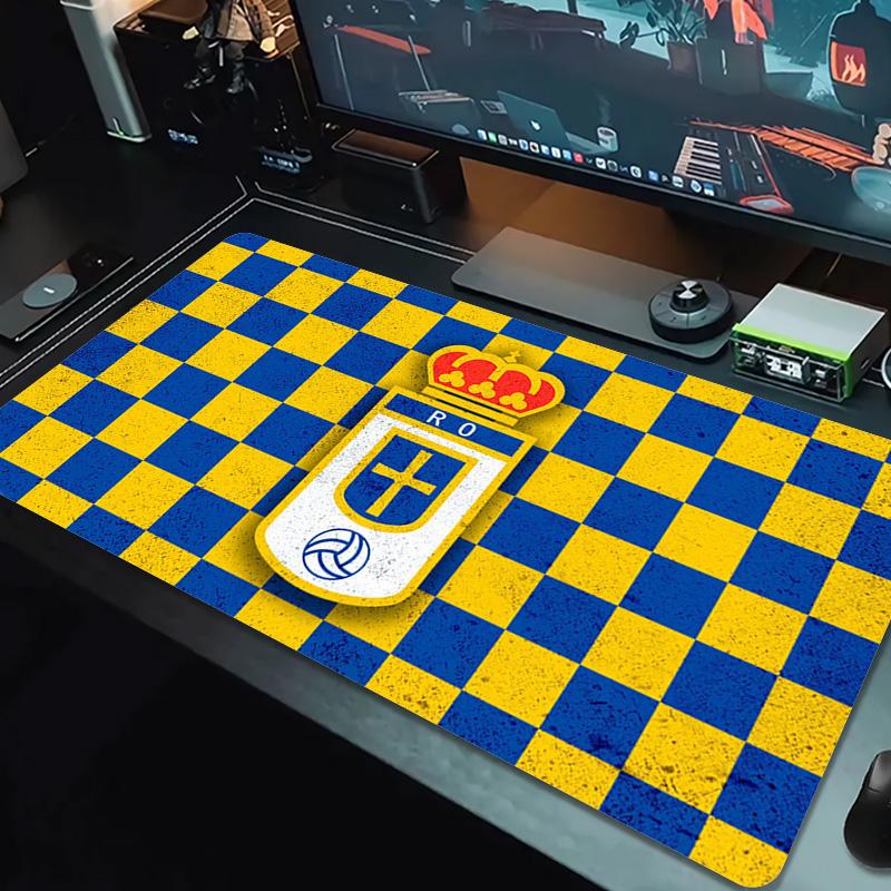 Real Oviedo Color Mouse Pad Large Gaming Table Cushion Non-slip Laptop Tablet Big Mousepad XXL Mat Mini PC Playmat With Lock edge