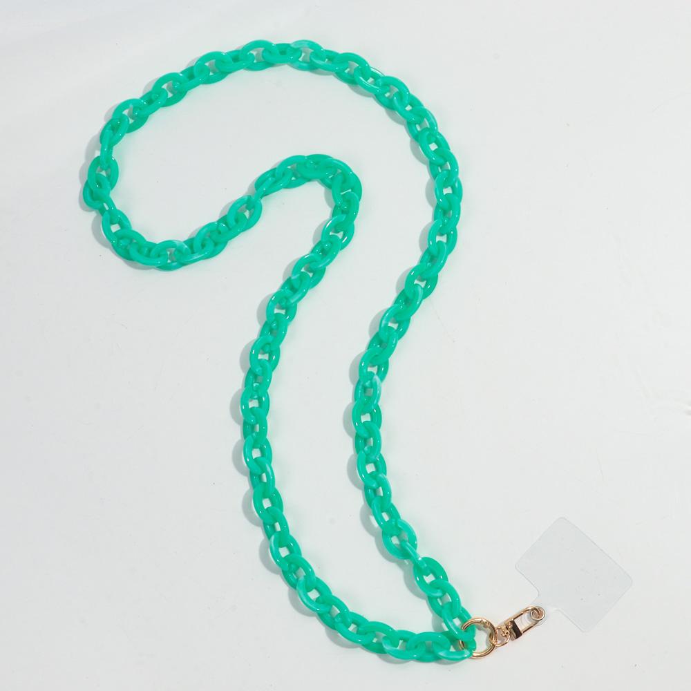 120cm Anti-Lost Colorful Acrylic Phone Chains for Women Portable Rope Neck Strap Cell Phone Chain Accessories Gifts Outdoor