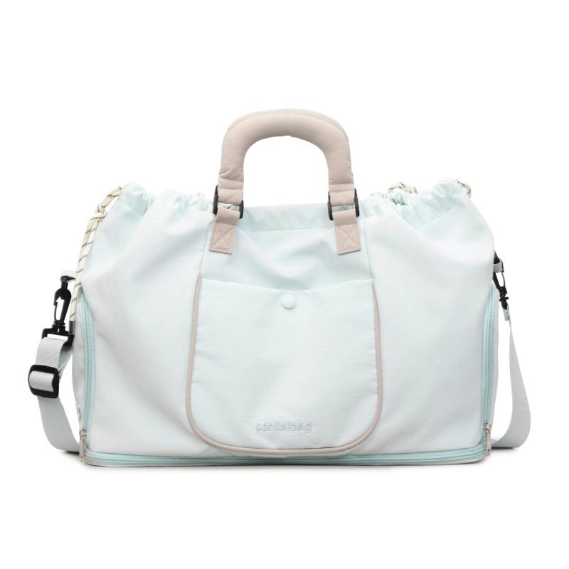 

Short-distance travel bag Women s light and large-capacity business travel boarding bag Hand luggage Men s outdoor sports fitness bag синій