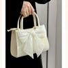 Bag Female Korean Style Fairy Style Bow Portable Small Square Bag One Shoulder Crossbody Small Bag Tide