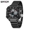 Sanda Multifunctional Men's Luminous Waterproof Electronic Alarm Watch