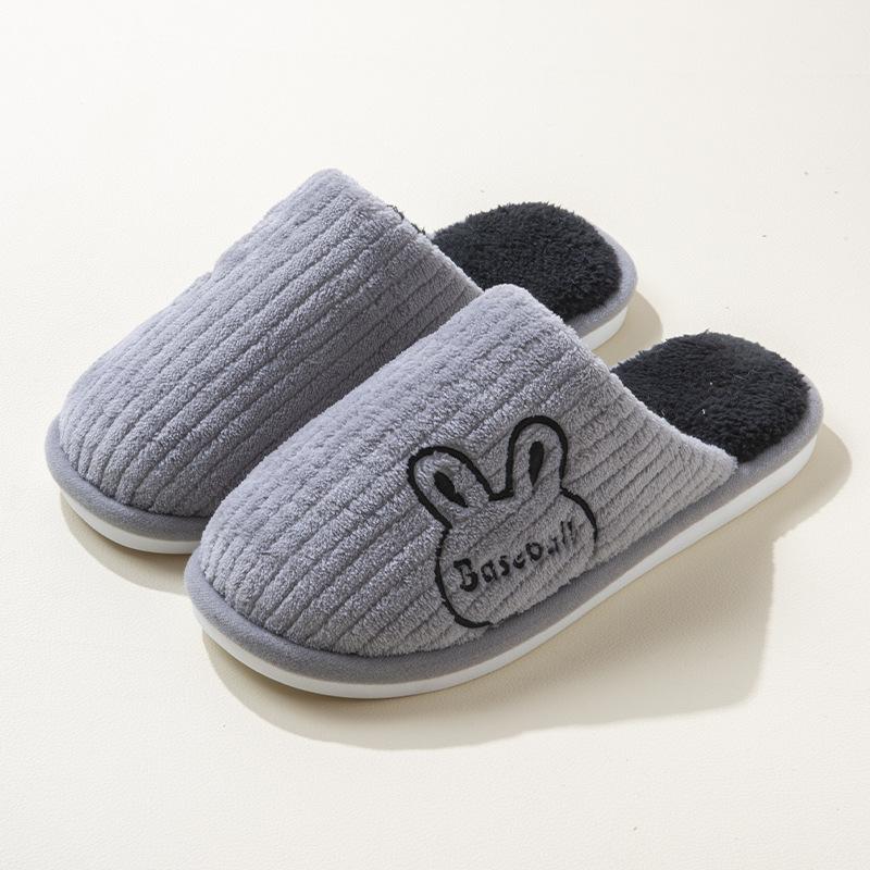 Maternity confinement shoes autumn and winter bags and new home indoor non-slip soft-soled plush warm cotton slippers women