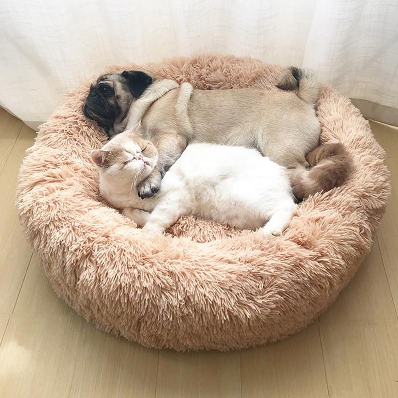 long plush pet bed