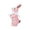 Easter Bunny Figurine Resin Rattan Woven Ornament Desk Decoration Festival for Children Day Birthday Wedding Gift Supply