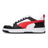 Puma Rebound V6 Low White Black Red Unisex Sneakers For-All-Time-Red 392328-04