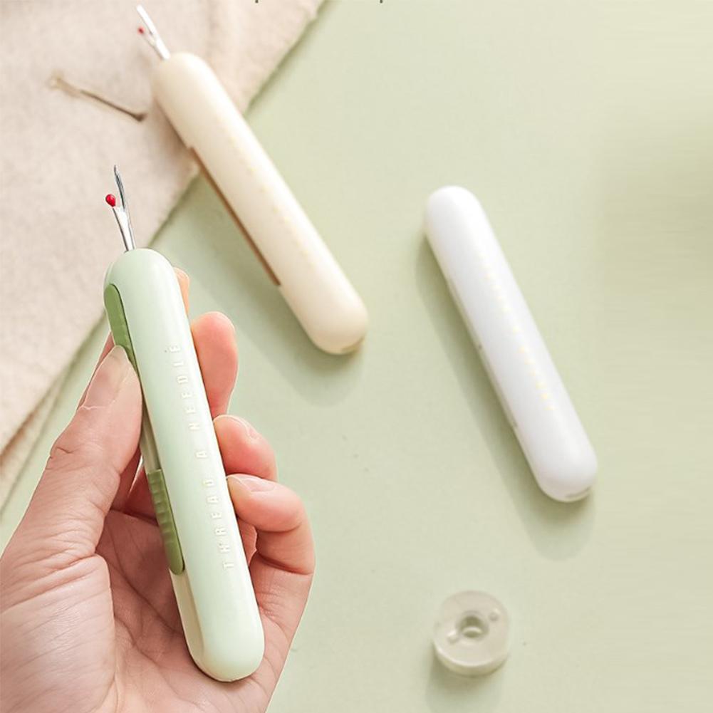 2 In 1 Needle Threader Seam Ripper Stitching Remover Household Tool Needle Threaders for Hand Sewing Seam Accessories