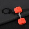 Gym Keychain Set Dumbbell Water Bottle Kettlebell Charm Keyring With Braided Rope For Workout Enthusiasts Bag Accessory
