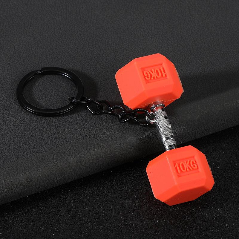 

Gym Keychain Set Dumbbell Water Bottle Kettlebell Charm Keyring With Braided Rope For Workout Enthusiasts Bag Accessory