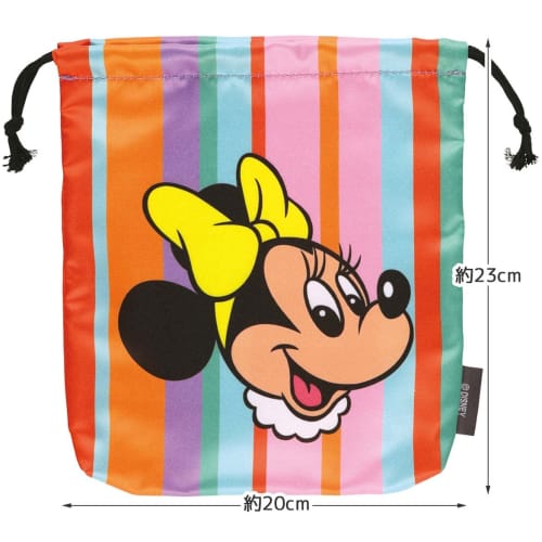 Skater Drawstring Bag, Disney Retro Minnie Mouse, 20cm Wide x 23cm Deep, ZKT1-A