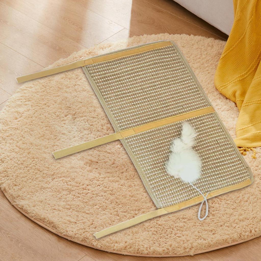 Cat Scratcher Mat Furniture Protection Adhesive Sisal Pet Cat Scratcher Furniture Protector Mat For Small Medium Large Breeds