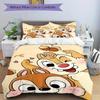 3pcs Set Chip & Dale1pc of Quilt Cover+2pcs of Pillowcase, No Core, Print Bedding, All Seasons Bedroom Setting006