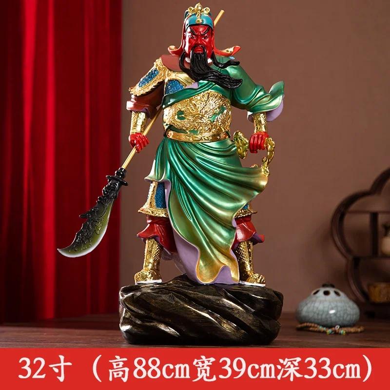 Deity Figurine Guan Gong God of Wealth GuanGong Statue Ornament Domineering Buddhism Guan Yu Home Decor Worship