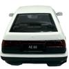 Scale Toyota AE86 Trueno MSZ Diecast Model White 1/37 Car,