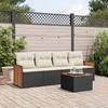 VidaXL Garden Lounge Set with Cushions 5 Pcs, Patio Sofas, Patio Furniture Set, Outdoor Furniture, Black 3227456
