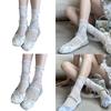 Womens Calf Socks, Sweet Girl Lace Ruffle Knee Socks Fashion Ladies Girl Princess Mesh Socks Japanese Stockings