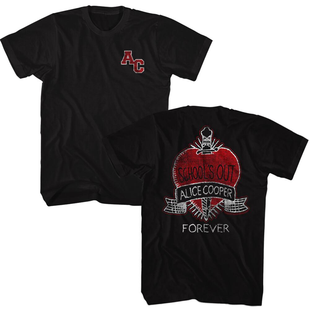 Alice Cooper Schools Out Forever Heart & Dagger Men s T Shirt Shock Rock Merch XXXL