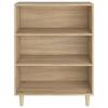 812243 vidaXL Buffet Sonoma Oak 69.5x32.5x90 Cm Engineered Wood