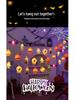 Halloween String Lights: Pumpkin & Ghost Decor for Bar, Kindergarten, or KTV