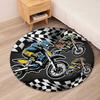 Off Road Motorcycles Printed Round Rug Carpet Chair Rug Area Rug Entryway Doormats,for Office Chair Living Room Bedroom Kitchen Room.