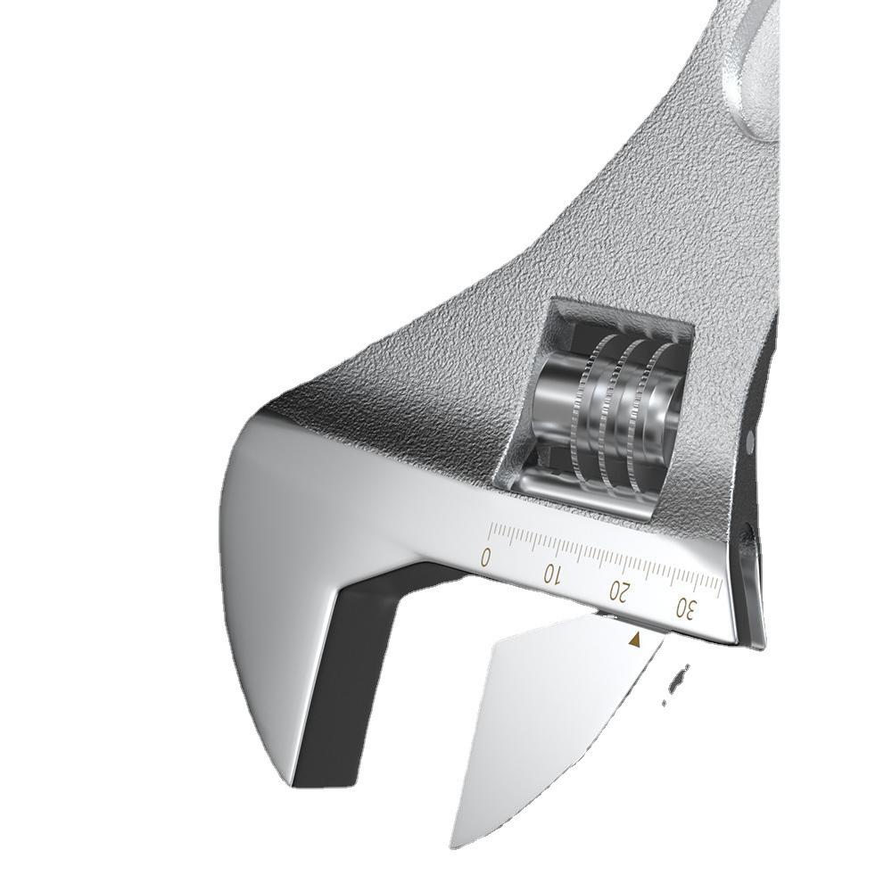 Wielofunkcyjny zestaw kluczy nastawnych 12 cali z kluczem płasko-oczkowym i małą szczęką, duży zakres regulacji, zawiera klucz do rur 8 cali.