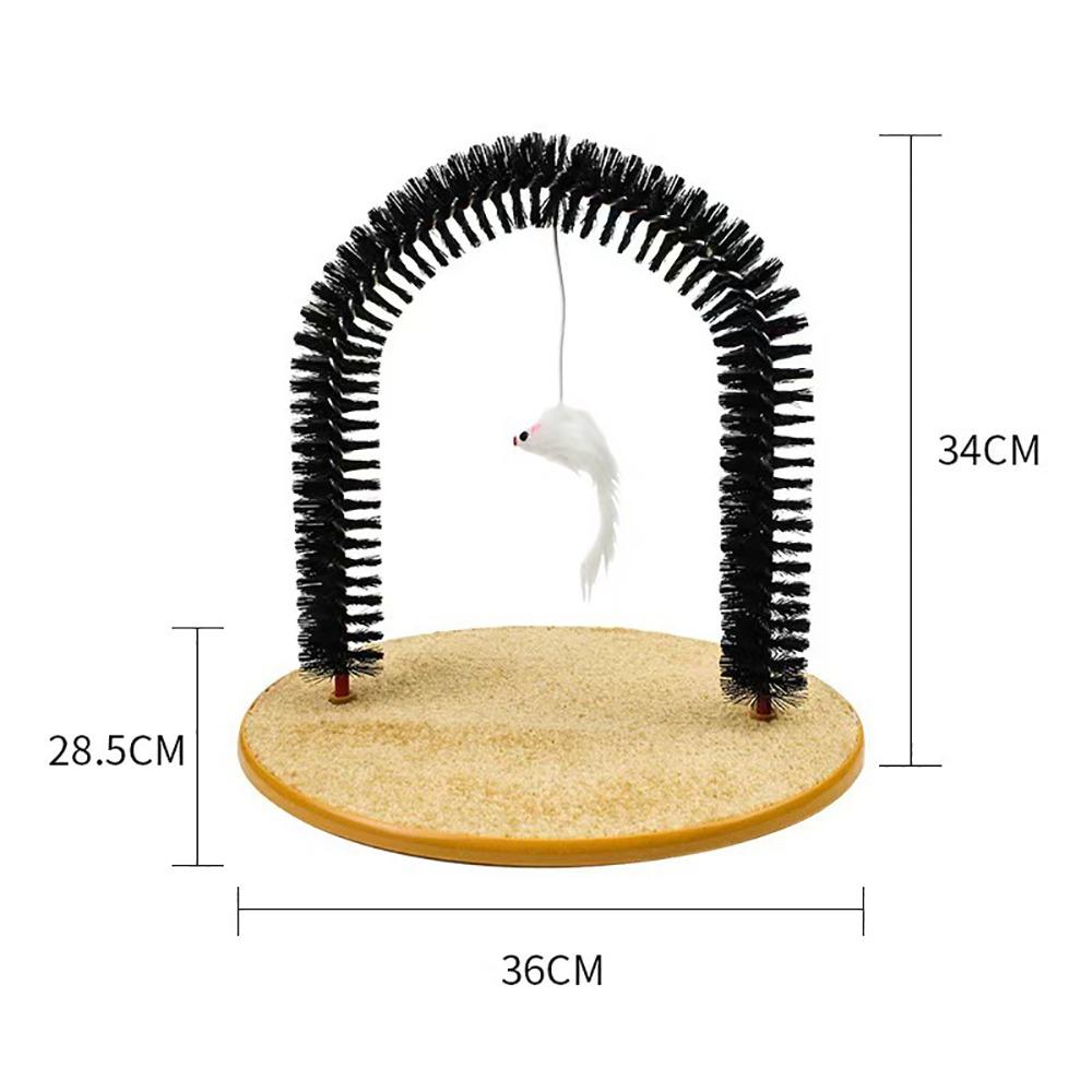 Scratch An Itch Cat Toy Arch Massage Grooming Brush Cat Scratching Pad Toy Cat Scratching Board Scratching Needs
