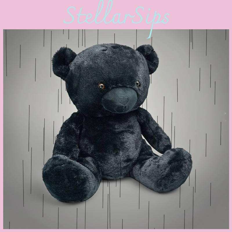 Doll Black Bear Plush Toy Doll Fashion Photo Props Home Decoration Gift Children