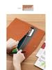 A4 Leather Korean Style Large Capacity Magnetic Snap File Folder