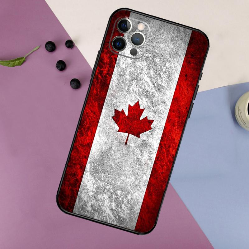 Canada Canadian Flag Phone Case For iPhone 17 16 15 14 11 12 13 Pro Max Plus 12 13 Mini 16e 17 Air Bumper Cover