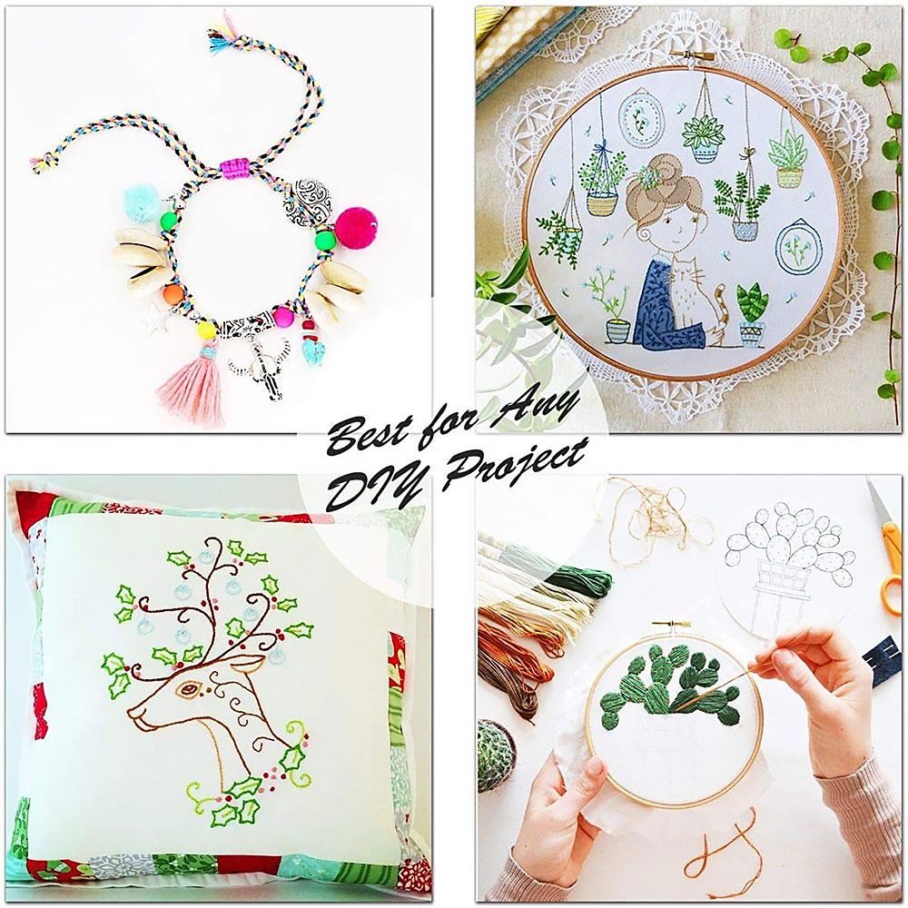 100/200/447Color Cross Stitch Embroidery Thread Embroidery Thread Polyester Cotton Thread Embroidery Line DIY Craft Sewing Tool