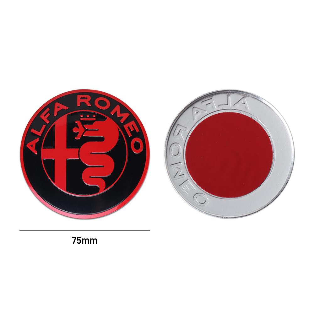 Car Stickers For Alfa Romeo 1PC Car Front Grill Emblem Covers Sticker Center Console Knob Interior Sticker For Alfa Romeo Sporti