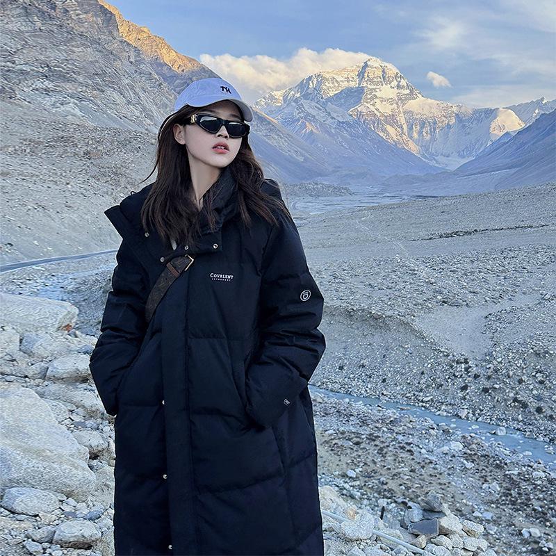 

Жіноче пальто середньої довжини в корейському стилі, товсте, з пухової бавовни - Надзвичайно товсте, вільного крою, довжиною нижче коліна S (85-105 lbs recommended) чорний