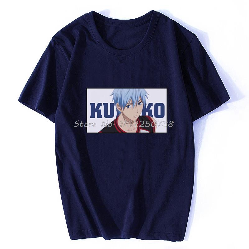 

Japan Anime Kuroko No Basket Funny Print T Shirt Men Harajuku Manga Summer Tops Causal Basketball Cartoon Tee Anime Shirt XL