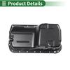 UXCELL 1 Pc No.11200PT0010 Engine Oil Pan for Honda Accord 1990-1997 Iron Black