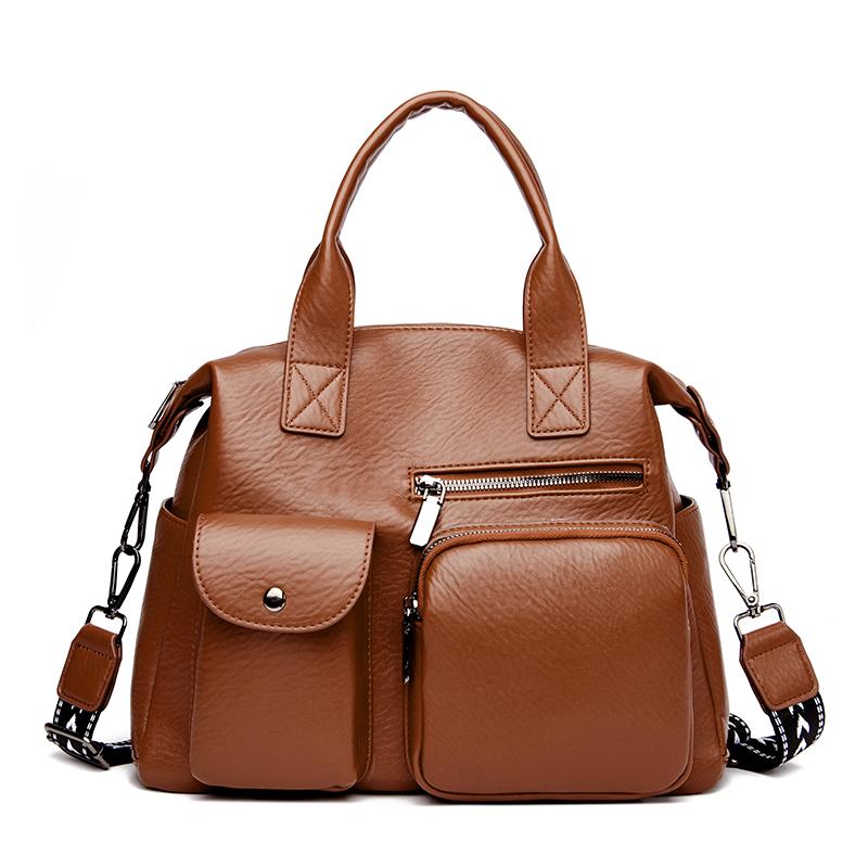 Women's Handbags Trend  Designer Female Leather Shoulder Bags Luxury Brand Ladies Hand Bags Large Capacity Shopping Bag