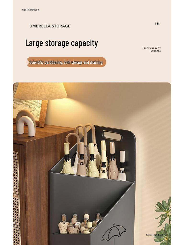 Household & Commercial Entryway Umbrella Stand with Drain Rack